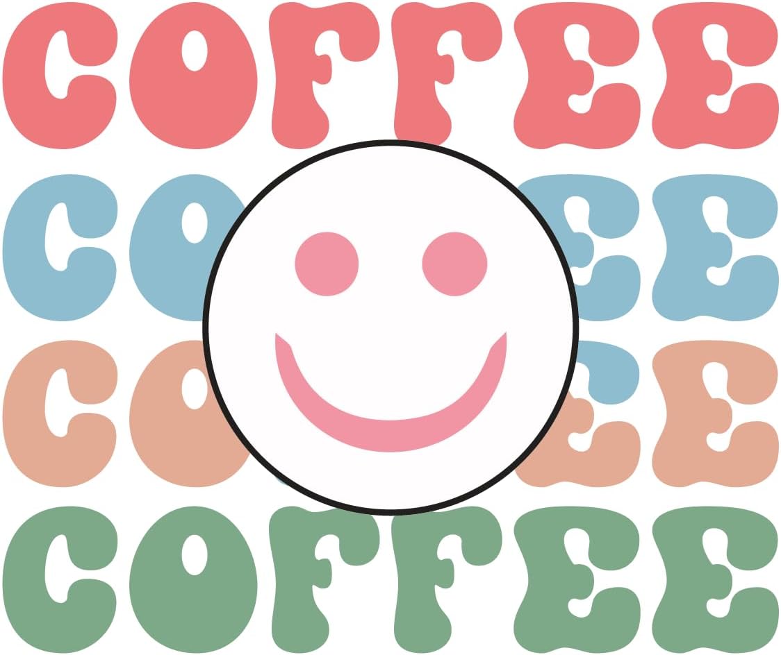 Inspirational Quote "Coffee with 4 Different Color" Motivational Sticker Vinyl Decal Motivation Stickers- 5" Vinyl Sticker Waterproof