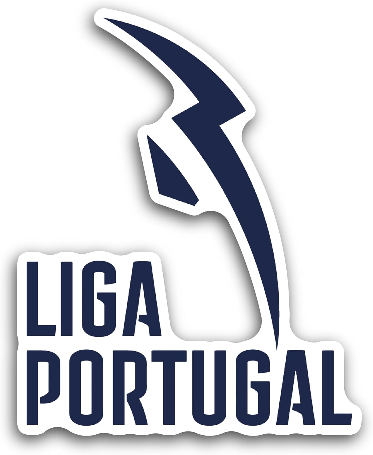 2 (Pieces) 3" and 5" Liga P0rtugal Sticker, Waterproof Vinyl Decals for Many Purpose Like Cars, Trucks, Laptops, Phones, Windows and More
