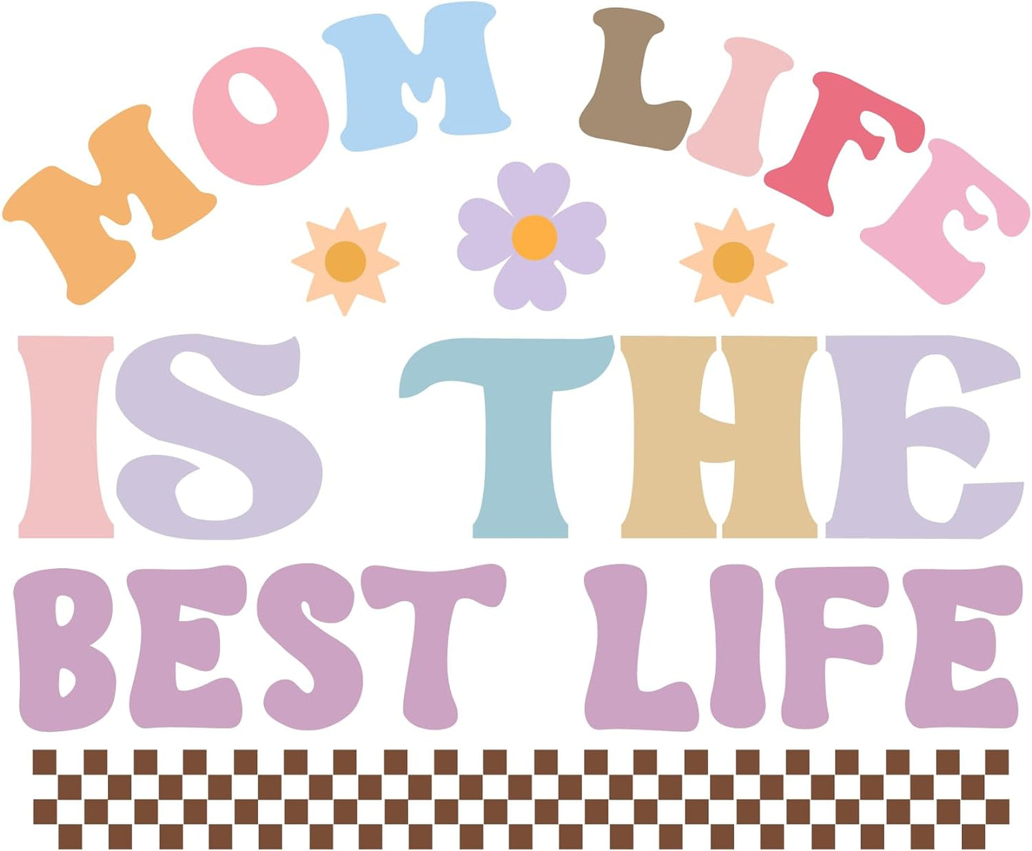 Inspirational Quote "Mom Life is The Best Life" Motivational Sticker Vinyl Decal Motivation Stickers- 5" Vinyl Sticker Waterproof