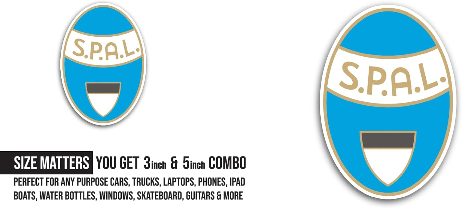 2 (Pieces) 3" and 5" SP@L Sticker, Waterproof Vinyl Decals for Many Purpose Like Cars, Trucks, Laptops, Phones, Windows and More