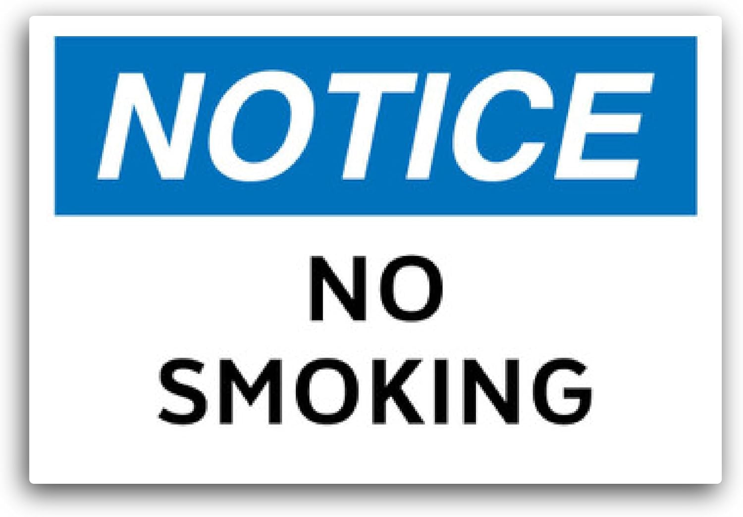 2 (Pieces) 3" and 5" No Smoking Sign Symbol Sticker, Waterproof Vinyl Decals for Many Purpose Like Cars, Trucks, Laptops, Phones, Windows and More