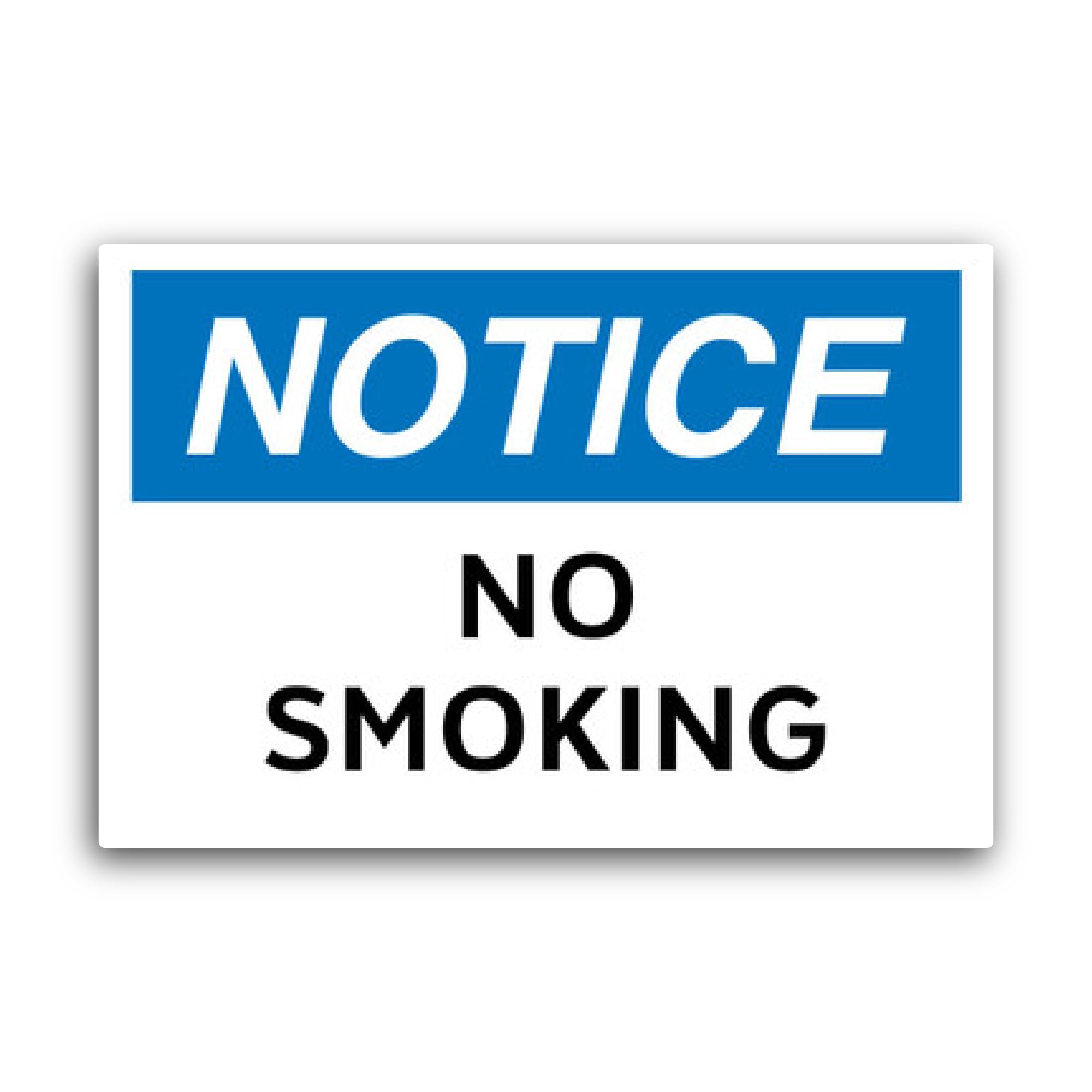 2 (Pieces) 3" and 5" No Smoking Sign Symbol Sticker, Waterproof Vinyl Decals for Many Purpose Like C