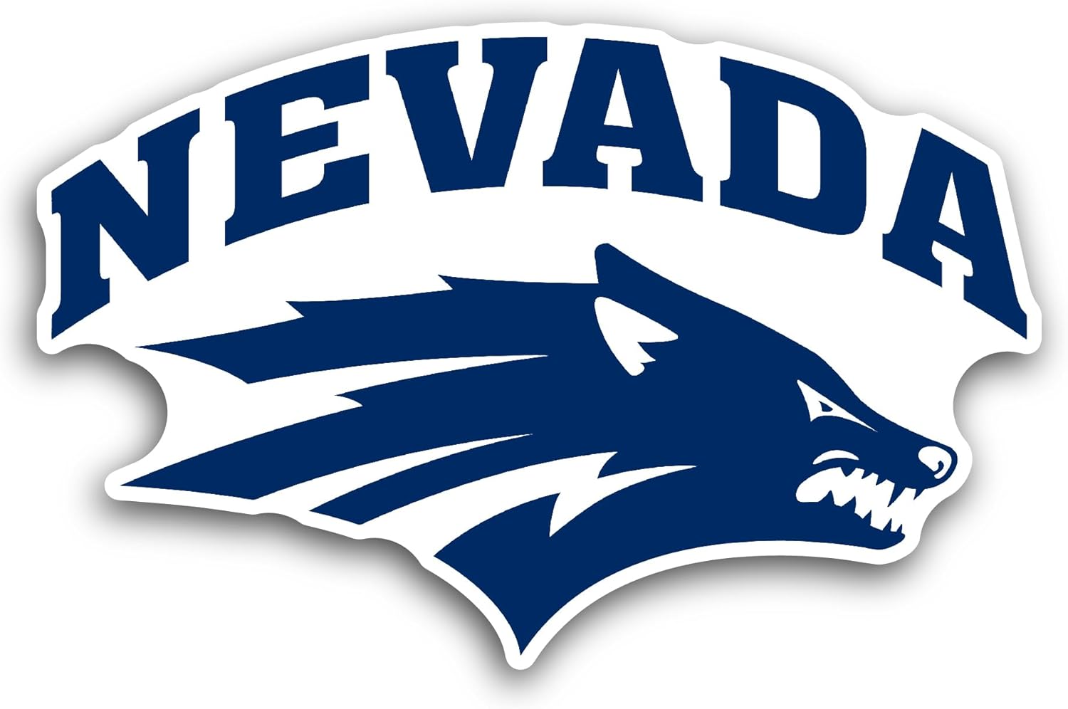2 (Pieces) 3" and 5" Nevada W0lfpack Sticker, Waterproof Vinyl Decals for Many Purpose Like Cars, Trucks, Laptops, Phones, Windows and More