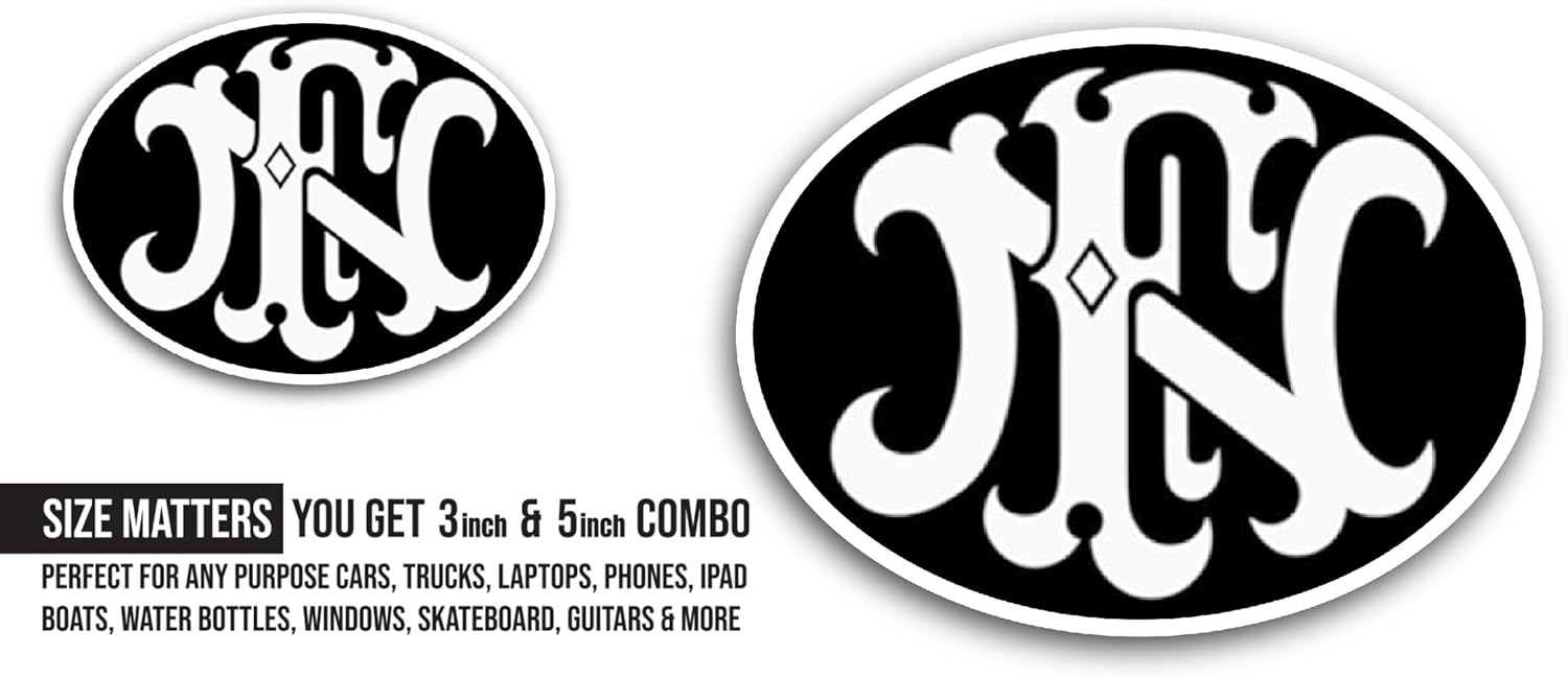2 (Pieces) 3" and 5" TSC Lettermark Sticker, Waterproof Vinyl Decals for Many Purpose Like Cars, Trucks, Laptops, Phones, Windows and More