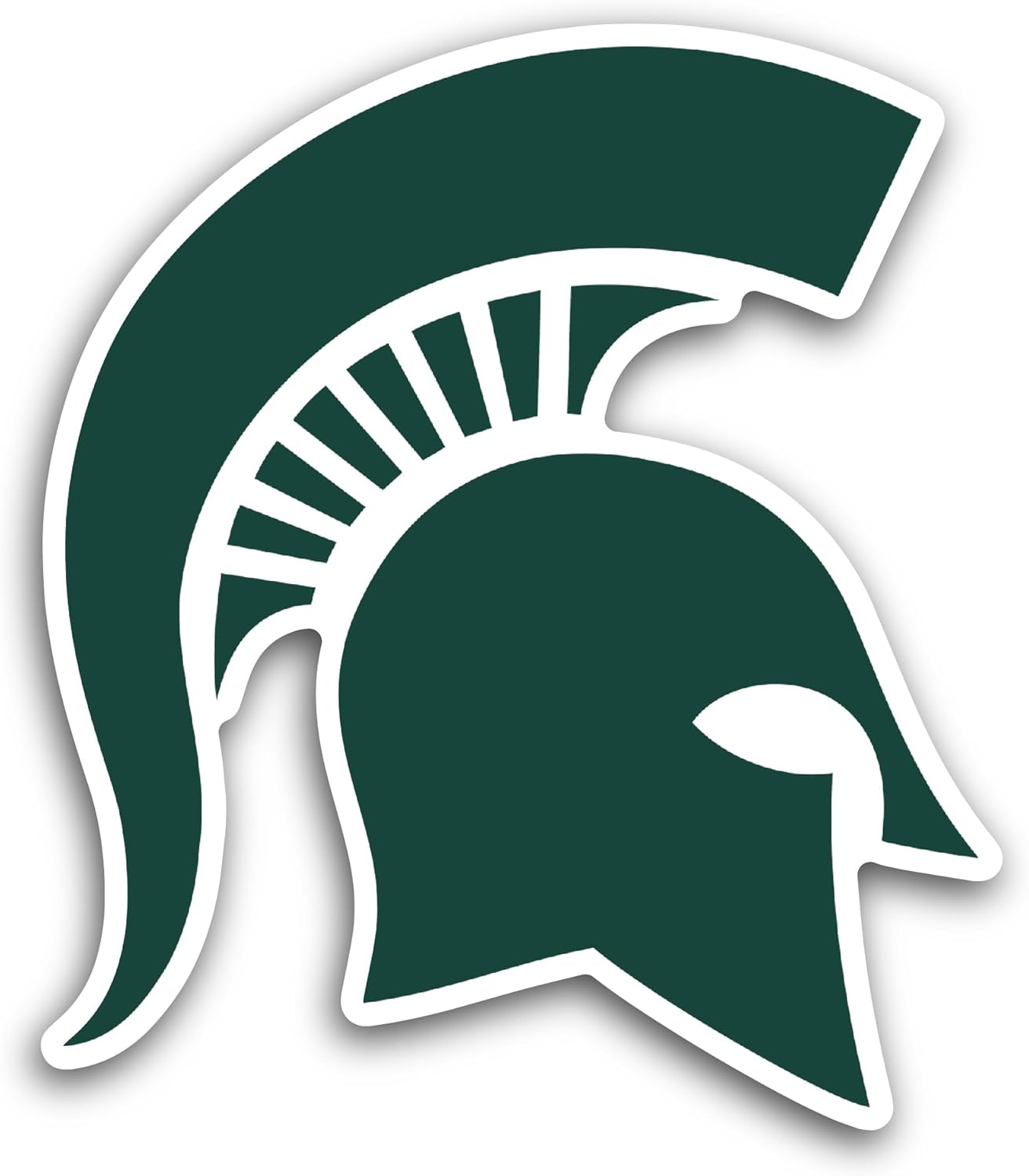 2 (Pieces) 3" and 5" Michigan State Sp@rtans Sticker, Waterproof Vinyl Decals for Many Purpose Like Cars, Trucks, Laptops, Phones, Windows and More