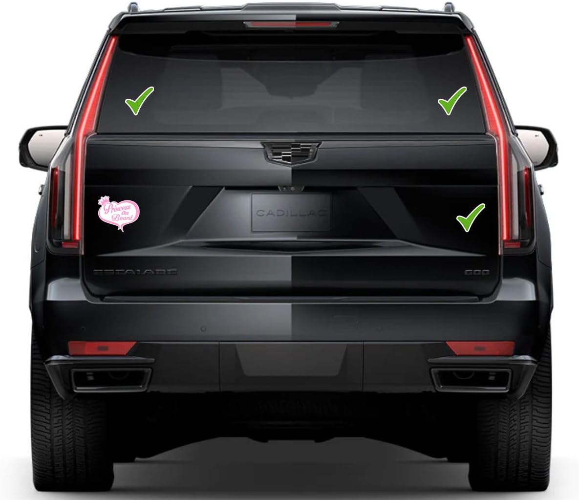 Princess on Board Window Vinyl Decal Sticker 6" (White), Waterproof Vinyl Decals for Many Purpose Like Cars, Trucks, Laptops, Phones, Windows and More
