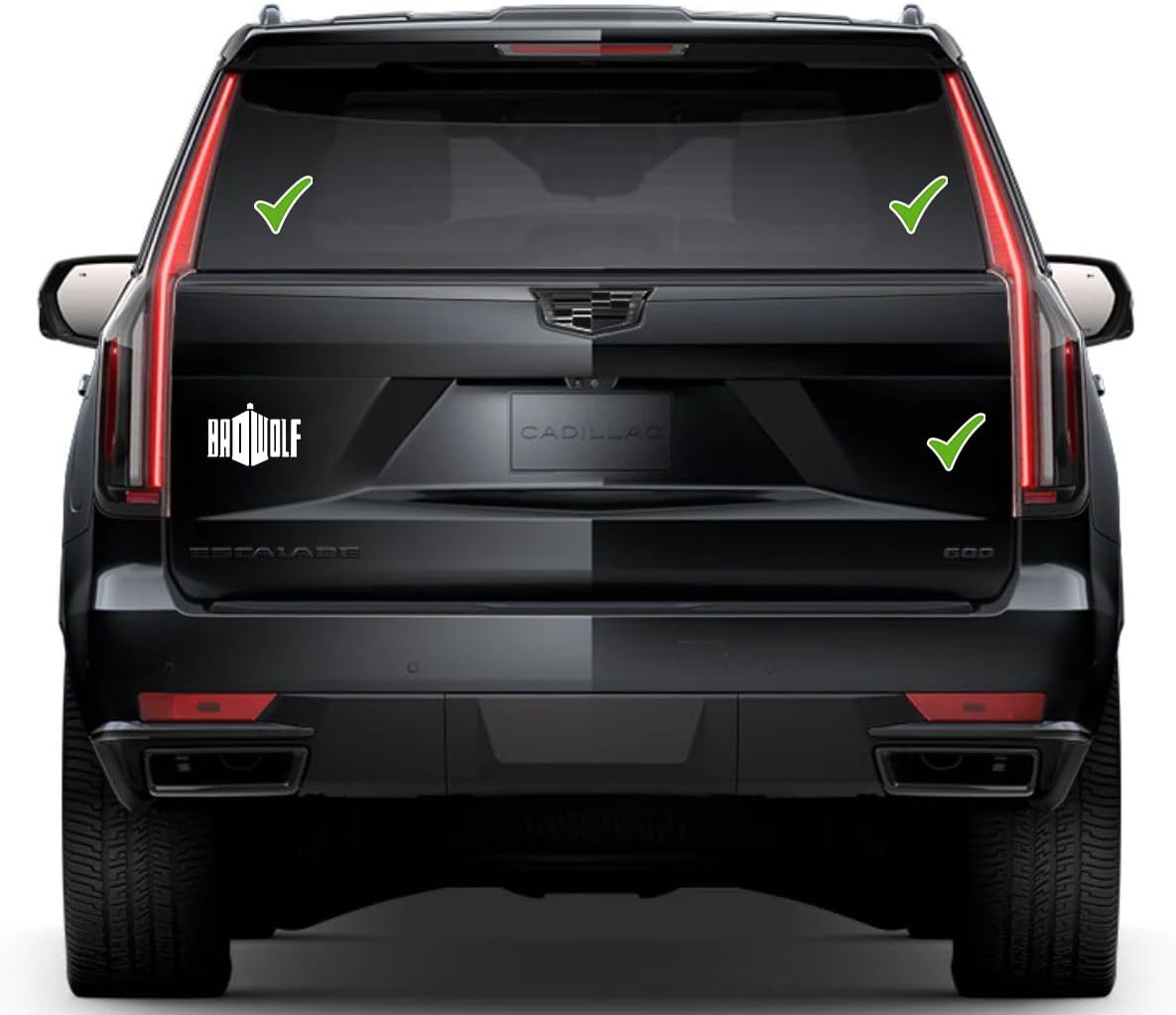 Badwolf Window Vinyl Decal Sticker 6" (White), Waterproof Vinyl Decals for Many Purpose Like Cars, Trucks, Laptops, Phones, Windows and More