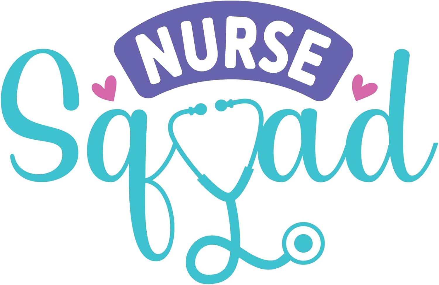 Inspirational Quote "Nurse Squad Bundle Sticker" Motivational Sticker Vinyl Decal Motivation Stickers- 5" Vinyl Sticker Waterproof