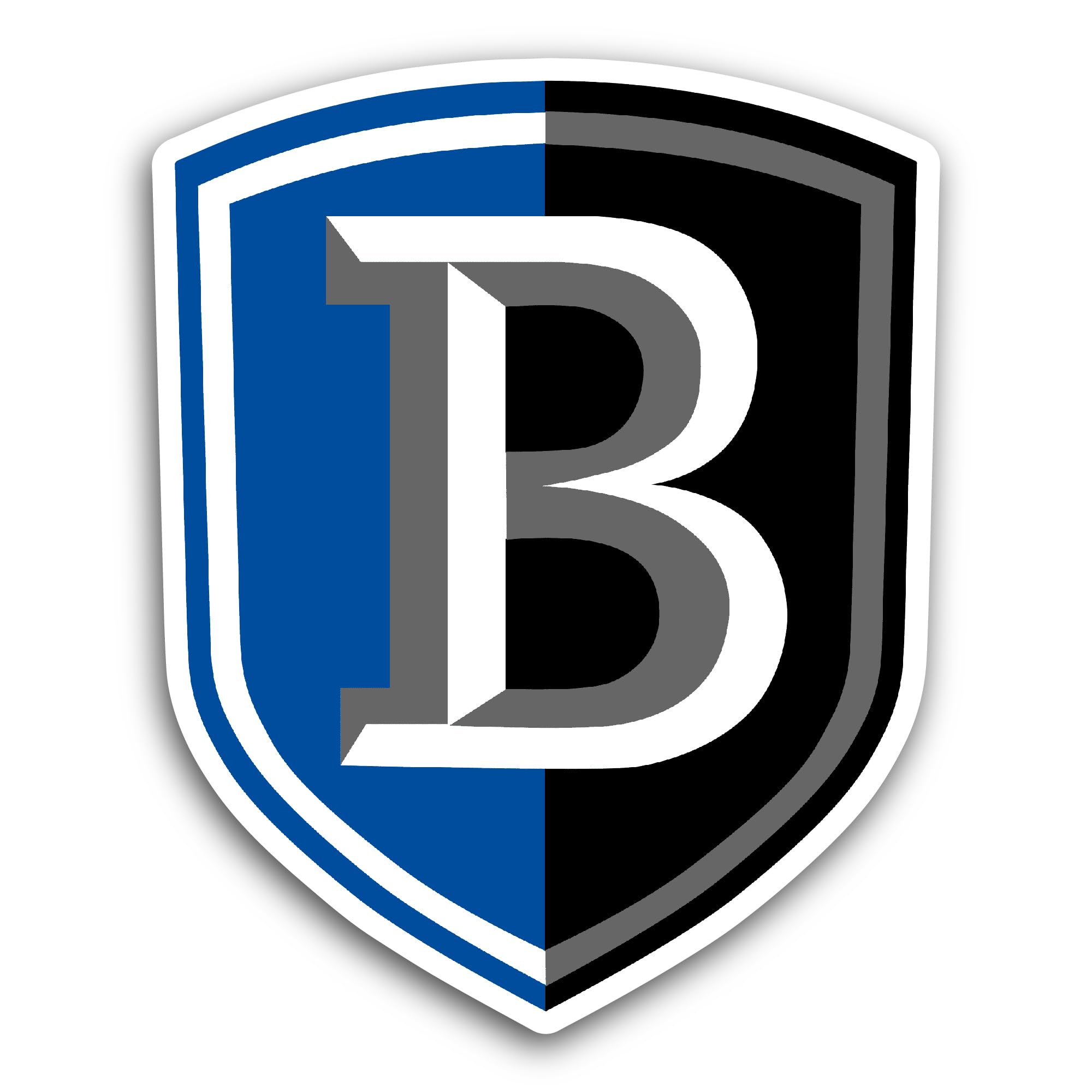 2 (Pieces) 3" and 5" Bentley Falc0ns Logo Sticker, Waterproof Vinyl Decals for Many Purpose Like Car