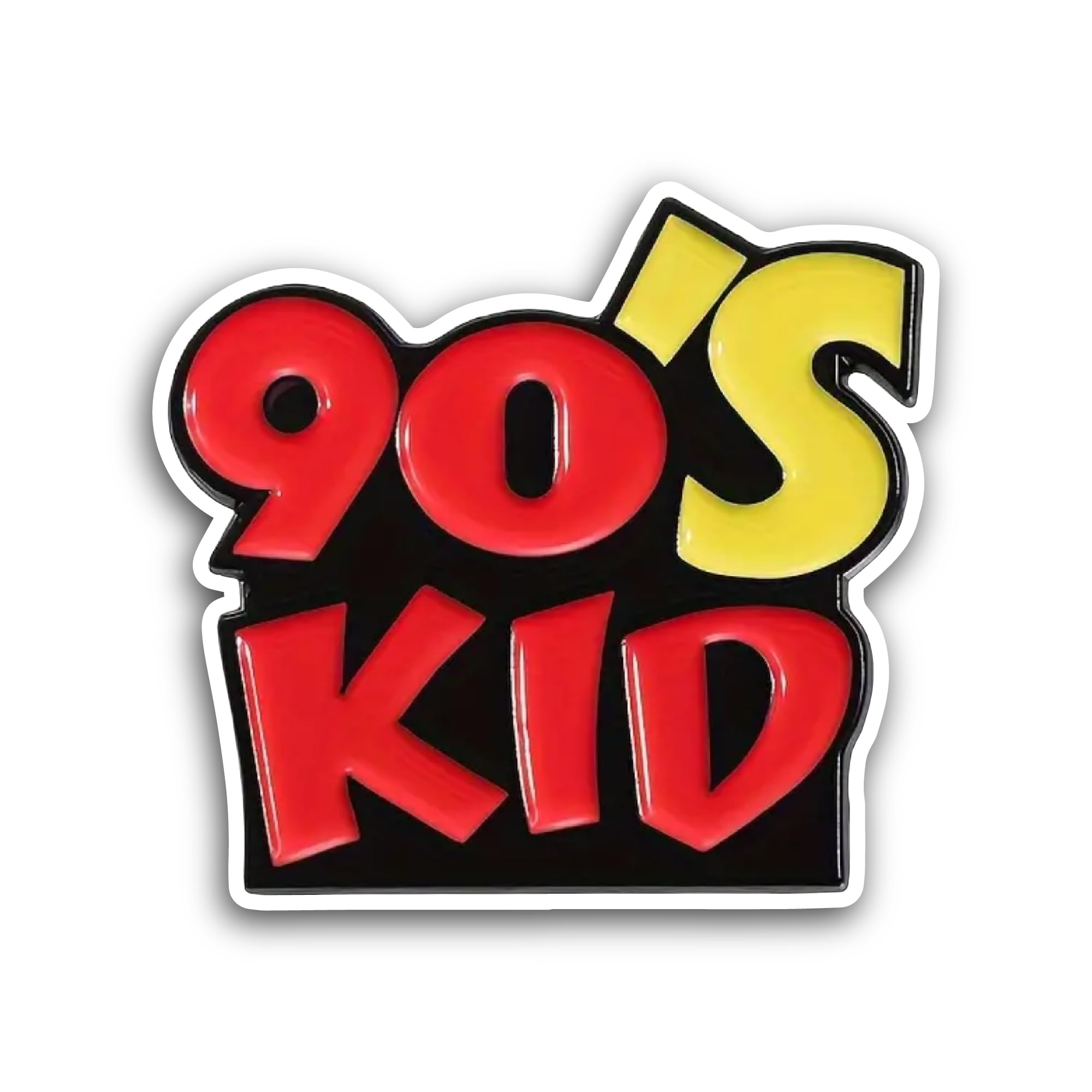 2 (Pieces) 3" and 5" 90's Kid Sticker, Waterproof Vinyl Decals for Many Purpose Like Cars, Trucks, L