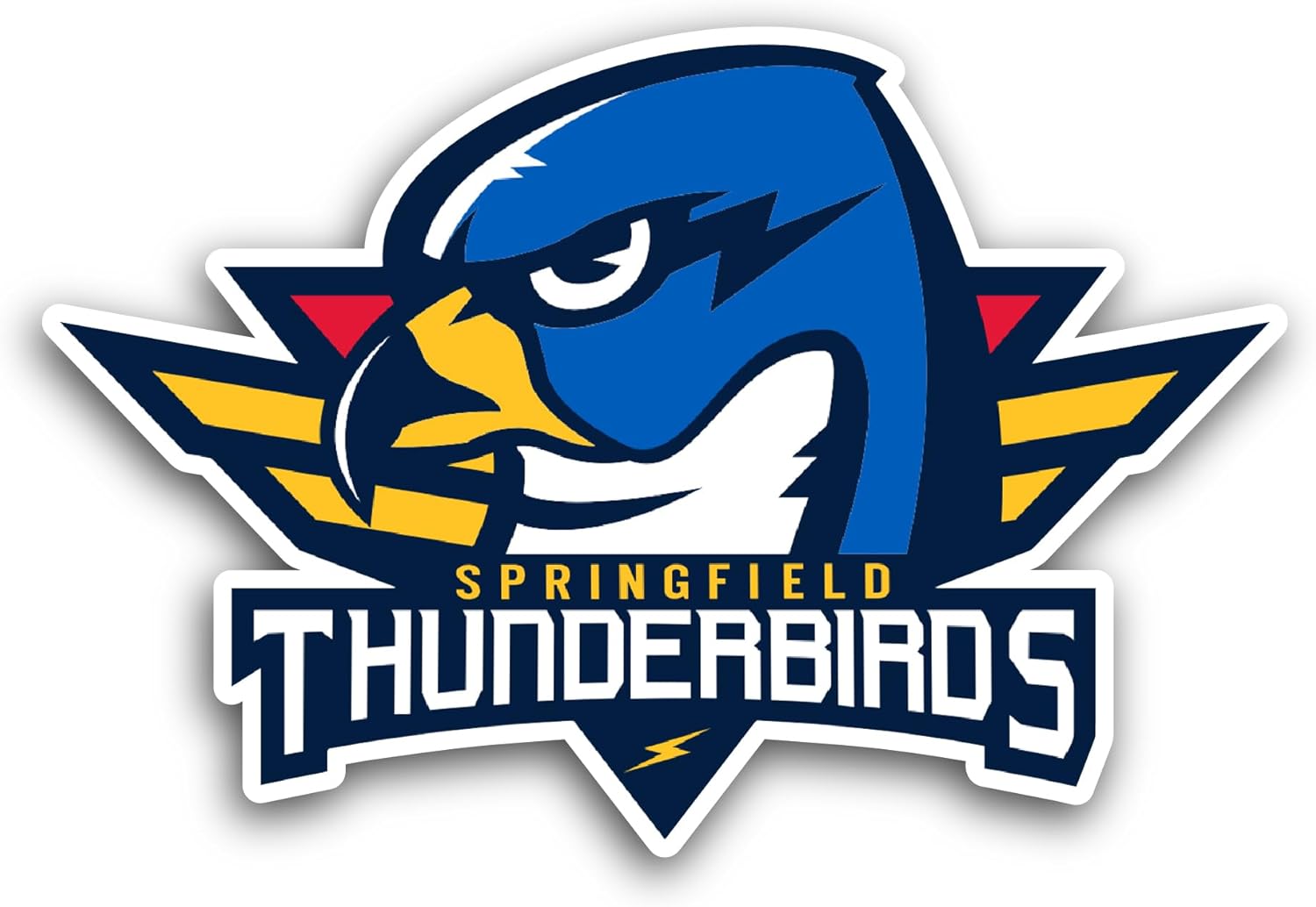 2 (Pieces) 3" and 5" Thunderb1rds Sticker, Waterproof Vinyl Decals for Many Purpose Like Cars, Trucks, Laptops, Phones, Windows and More