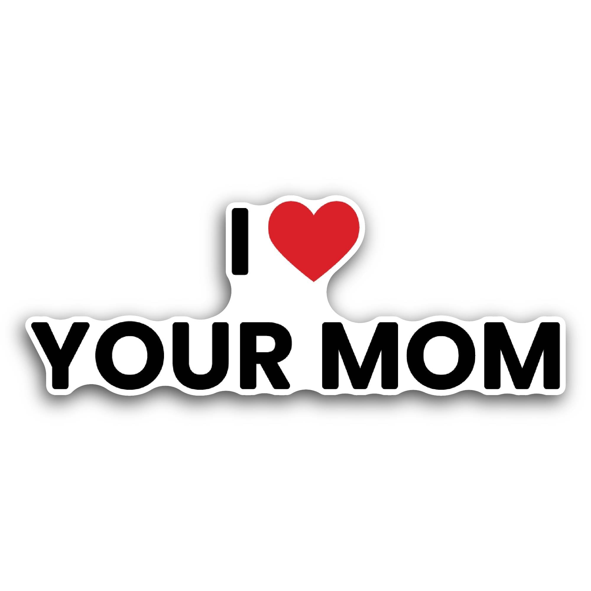 2 (Pieces) 3" and 5" Your Mom Sticker, Waterproof Vinyl Decals for Many Purpose Like Cars, Trucks, L
