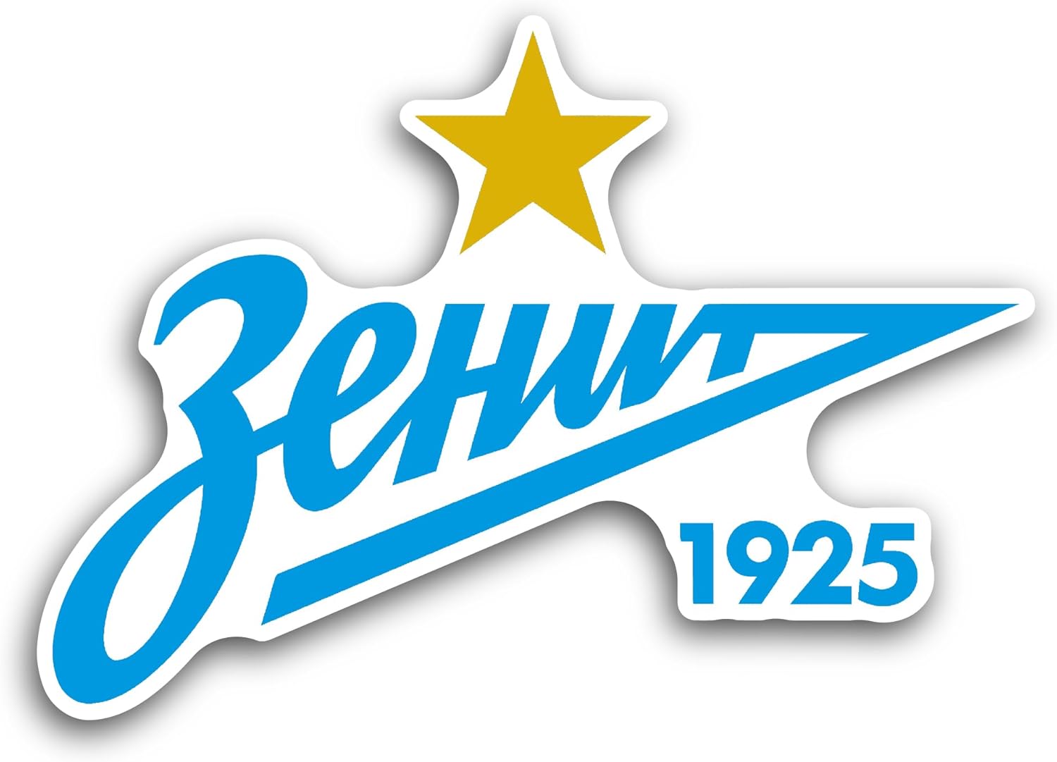 2 (Pieces) 3" and 5" Zenit Sticker, Waterproof Vinyl Decals for Many Purpose Like Cars, Trucks, Laptops, Phones, Windows and More