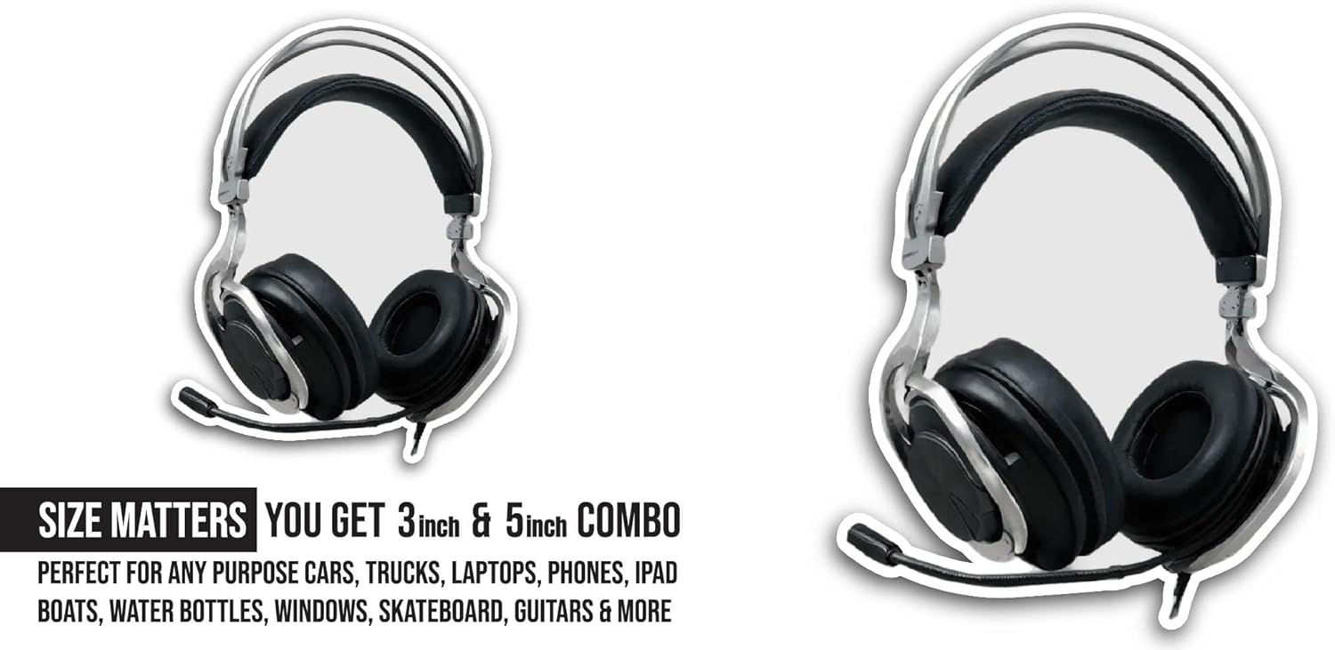 2 (Pieces) 3" and 5" Crowned Lion Sticker, Waterproof Vinyl Decals for Many Purpose Like Cars, Trucks, Laptops, Phones, Windows and More