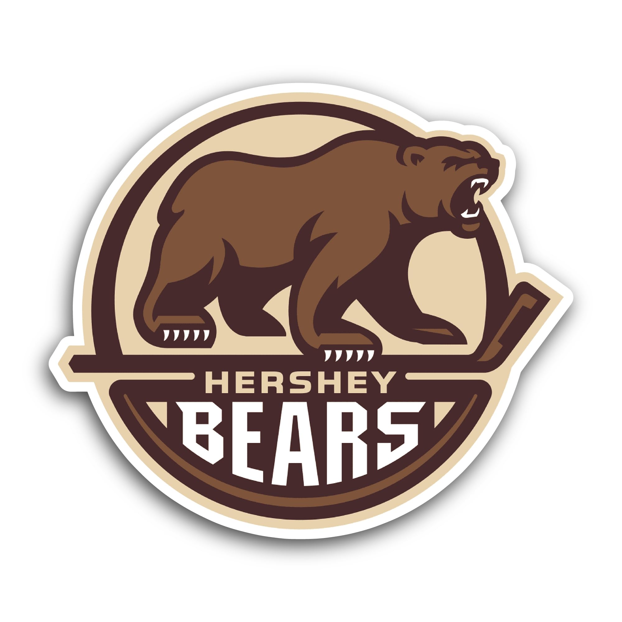 2 (Pieces) 3" and 5" Hershey Bears Sticker, Waterproof Vinyl Decals for Many Purpose Like Cars, Truc