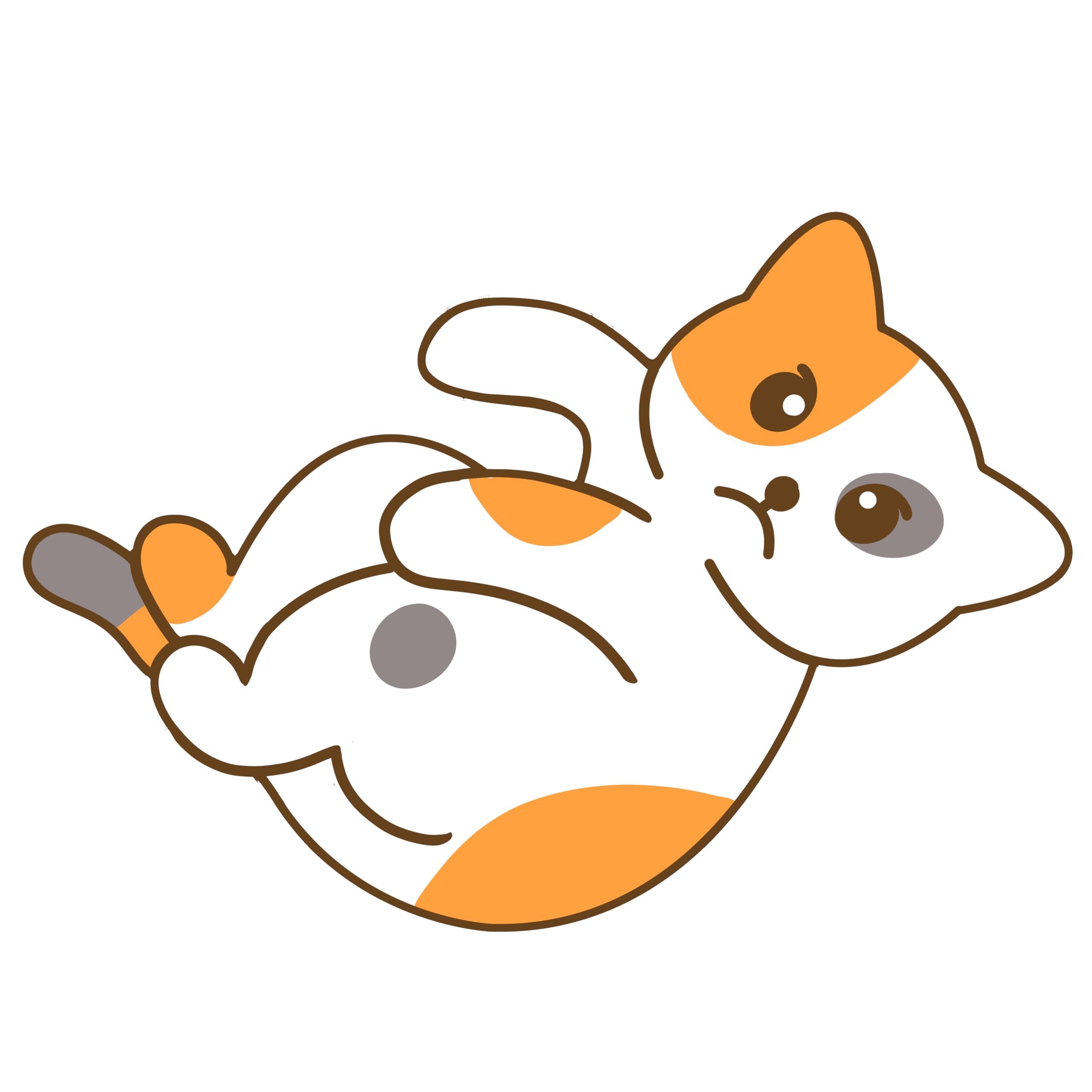 2 (Pieces) 3" and 5" Stickers n Decals Cat Face - Motivational Sticker Vinyl Decal Sticker, Waterpro