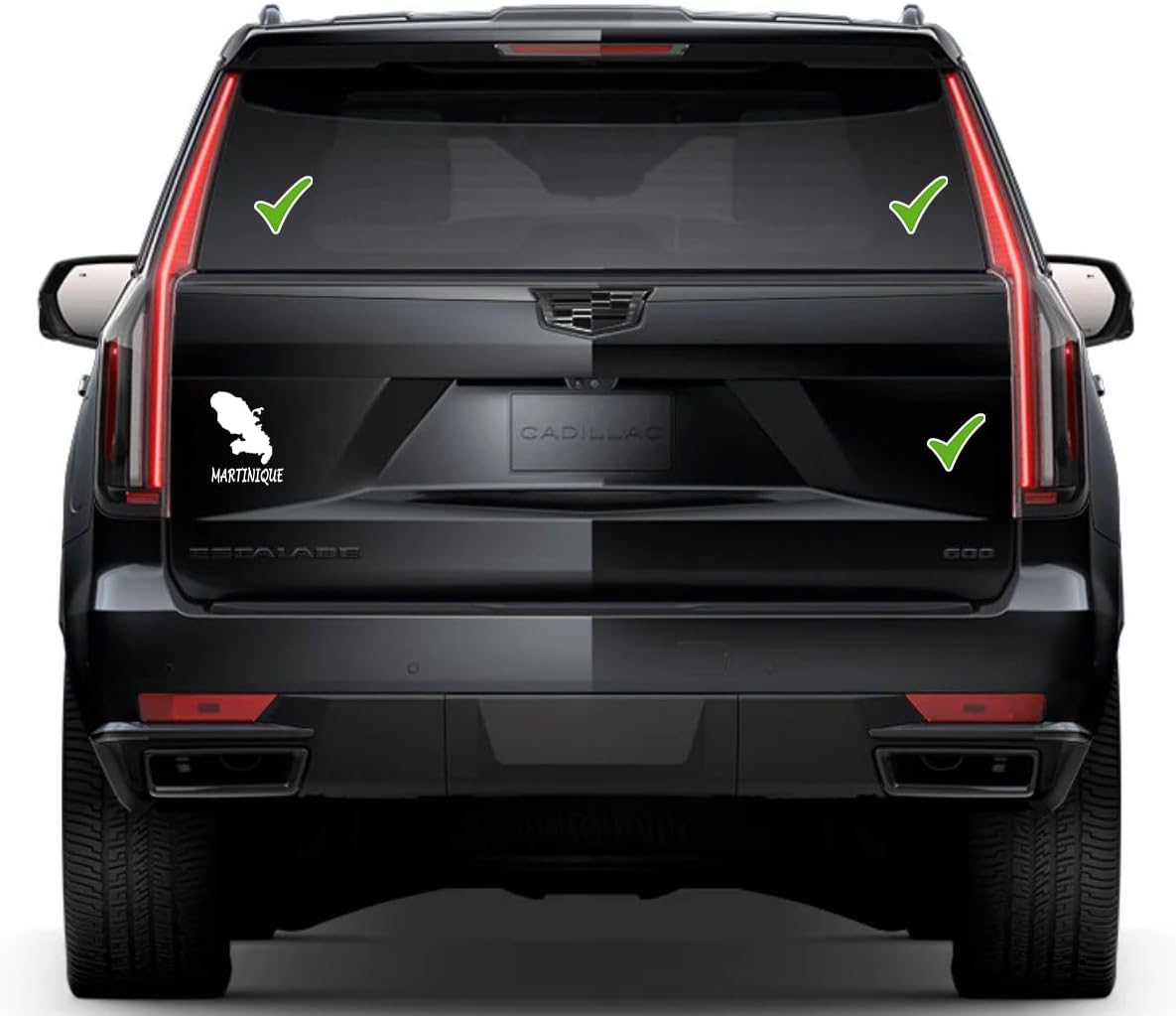 Martinique Window Vinyl Decal Sticker 6" (White), Waterproof Vinyl Decals for Many Purpose Like Cars, Trucks, Laptops, Phones, Windows and More