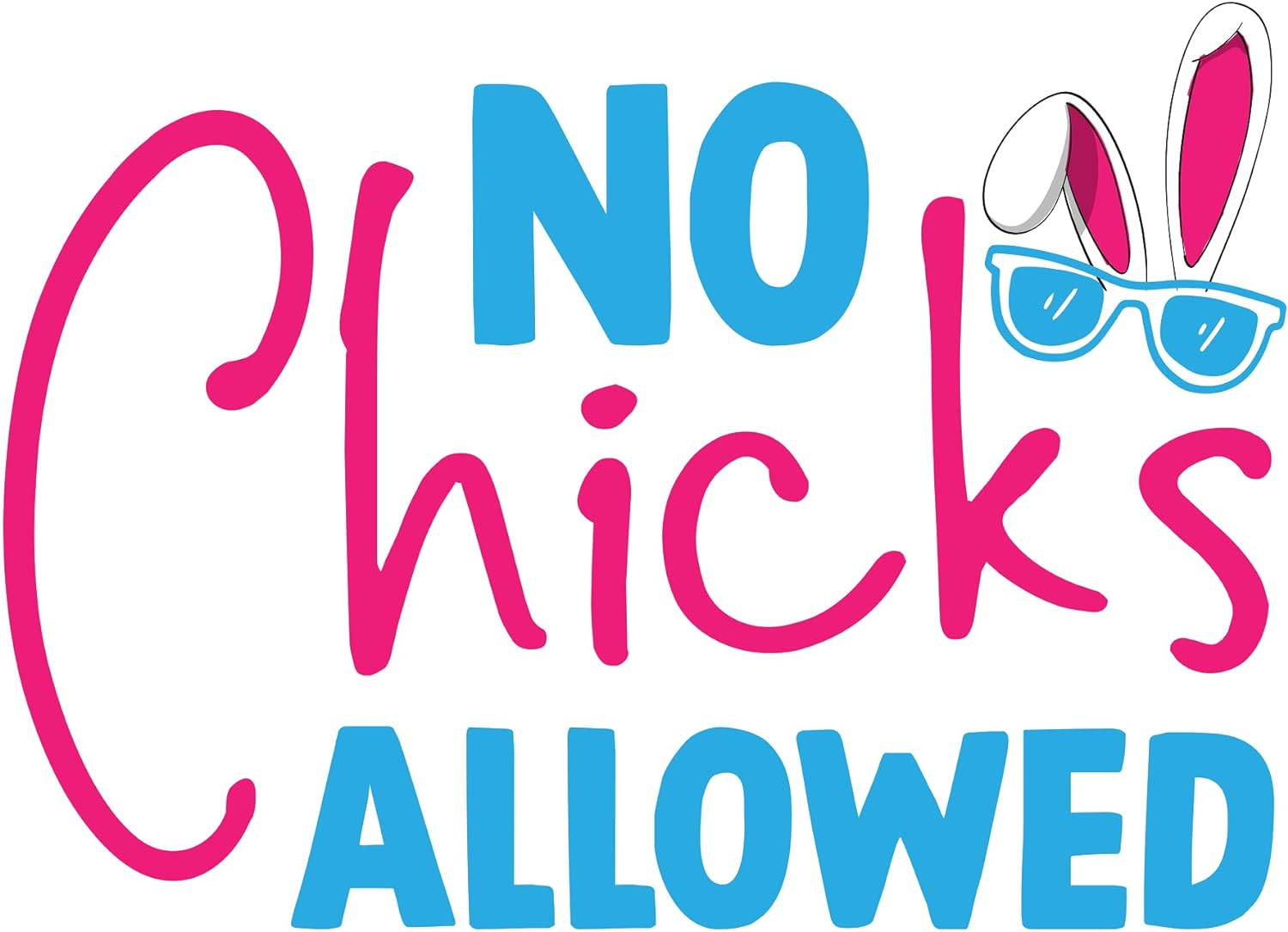 Inspirational Quote "No Chicks Allowed" Motivational Sticker Vinyl Decal Motivation Stickers- 5" Vinyl Sticker Waterproof