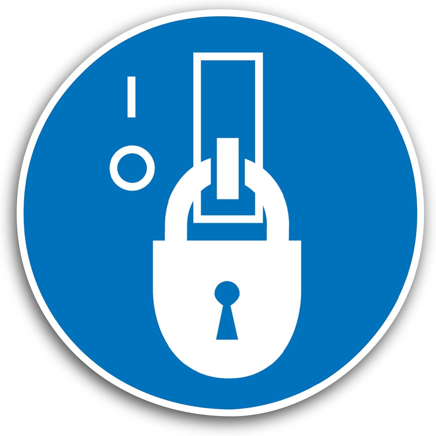 2 (Pieces) 3" and 5" Keep Locked Sticker, Waterproof Vinyl Decals for Many Purpose Like Cars, Trucks, Laptops, Phones, Windows and More