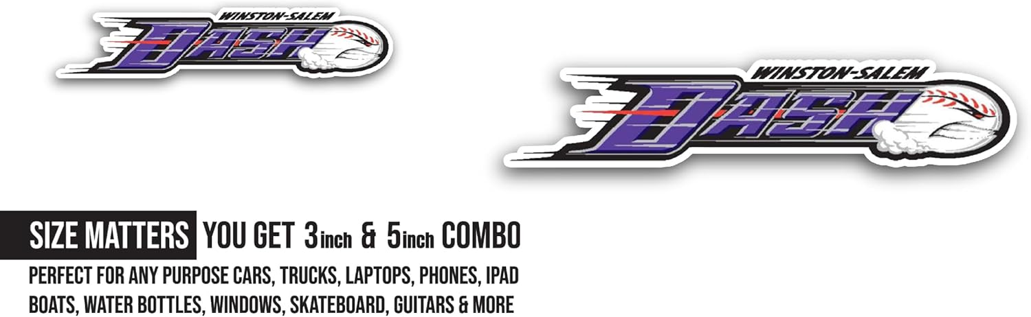 2 (Pieces) 3" and 5" D@sh Logo Sticker, Waterproof Vinyl Decals for Many Purpose Like Cars, Trucks, Laptops, Phones, Windows and More