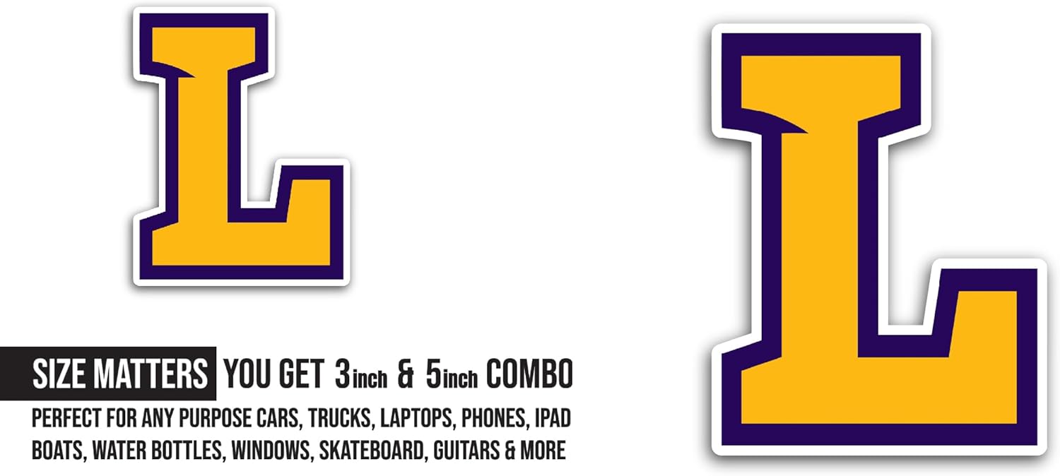 2 (Pieces) 3" and 5" Lipsc0mb Bisons Sticker, Waterproof Vinyl Decals for Many Purpose Like Cars, Trucks, Laptops, Phones, Windows and More