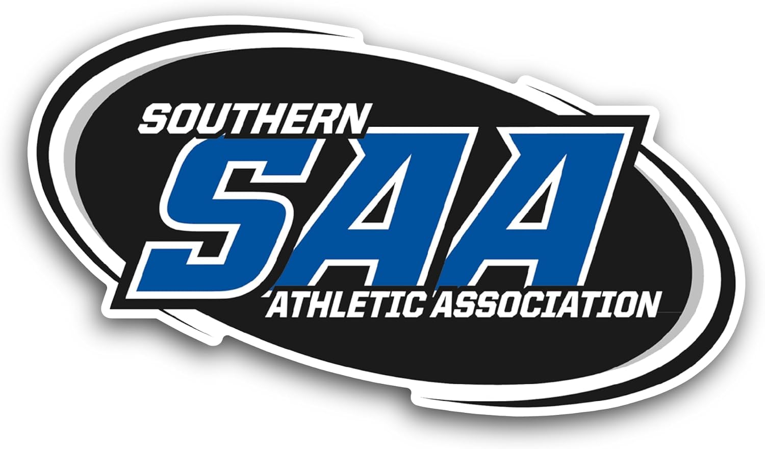 2 (Pieces) 3" and 5" S0uthern Athletic Association Sticker, Waterproof Vinyl Decals for Many Purpose Like Cars, Trucks, Laptops, Phones, Windows and More