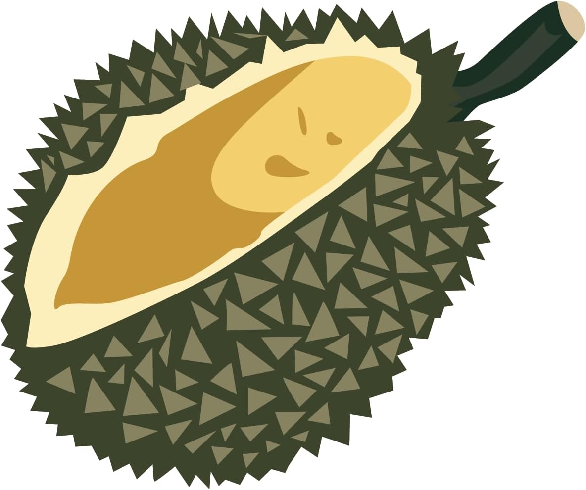 Inspirational Quote Durian Fruit Vector Motivational Sticker Vinyl Decal Motivation Stickers- 5" Vinyl Sticker Waterproof