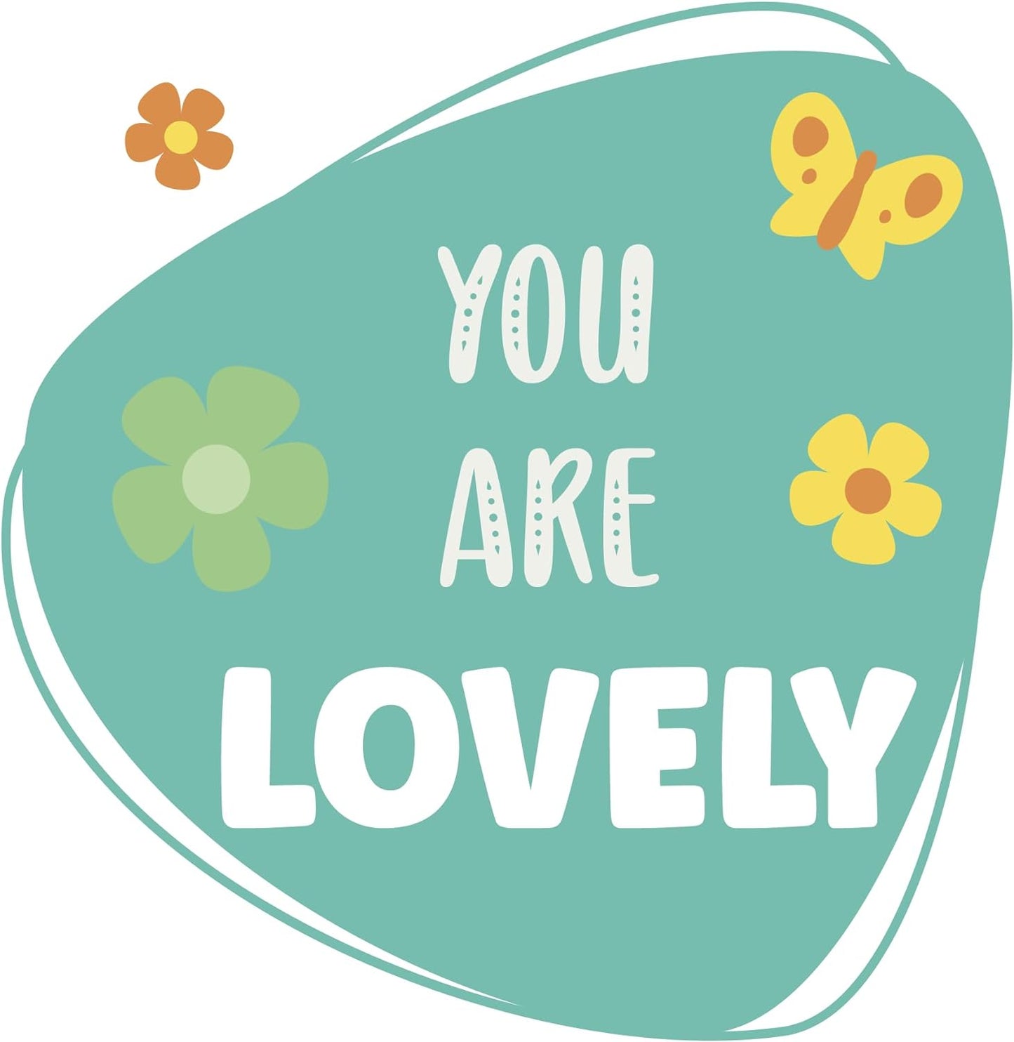 Inspirational Quote You are Lovely Motivational Sticker Vinyl Decal Motivation Stickers- 5" Vinyl Sticker Waterproof