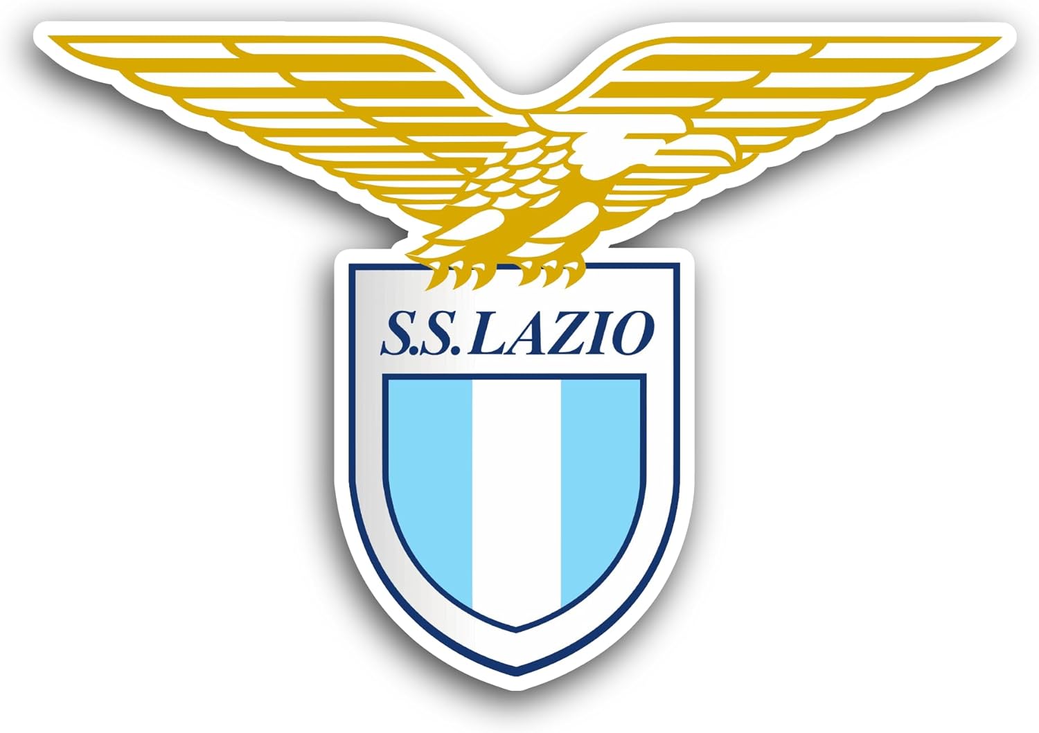 2 (Pieces) 3" and 5" S.S. Lazi0 Sticker, Waterproof Vinyl Decals for Many Purpose Like Cars, Trucks, Laptops, Phones, Windows and More