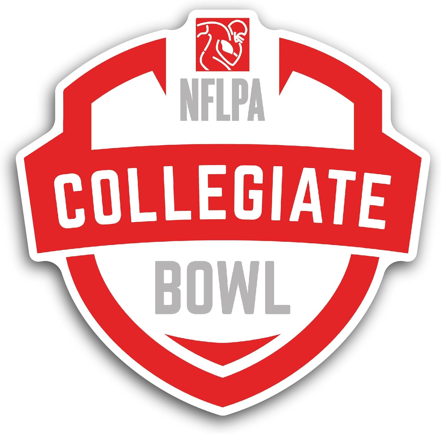 2 (Pieces) 3" and 5" NFLPA C0llegiate Bowl Sticker, Waterproof Vinyl Decals for Many Purpose Like Cars, Trucks, Laptops, Phones, Windows and More