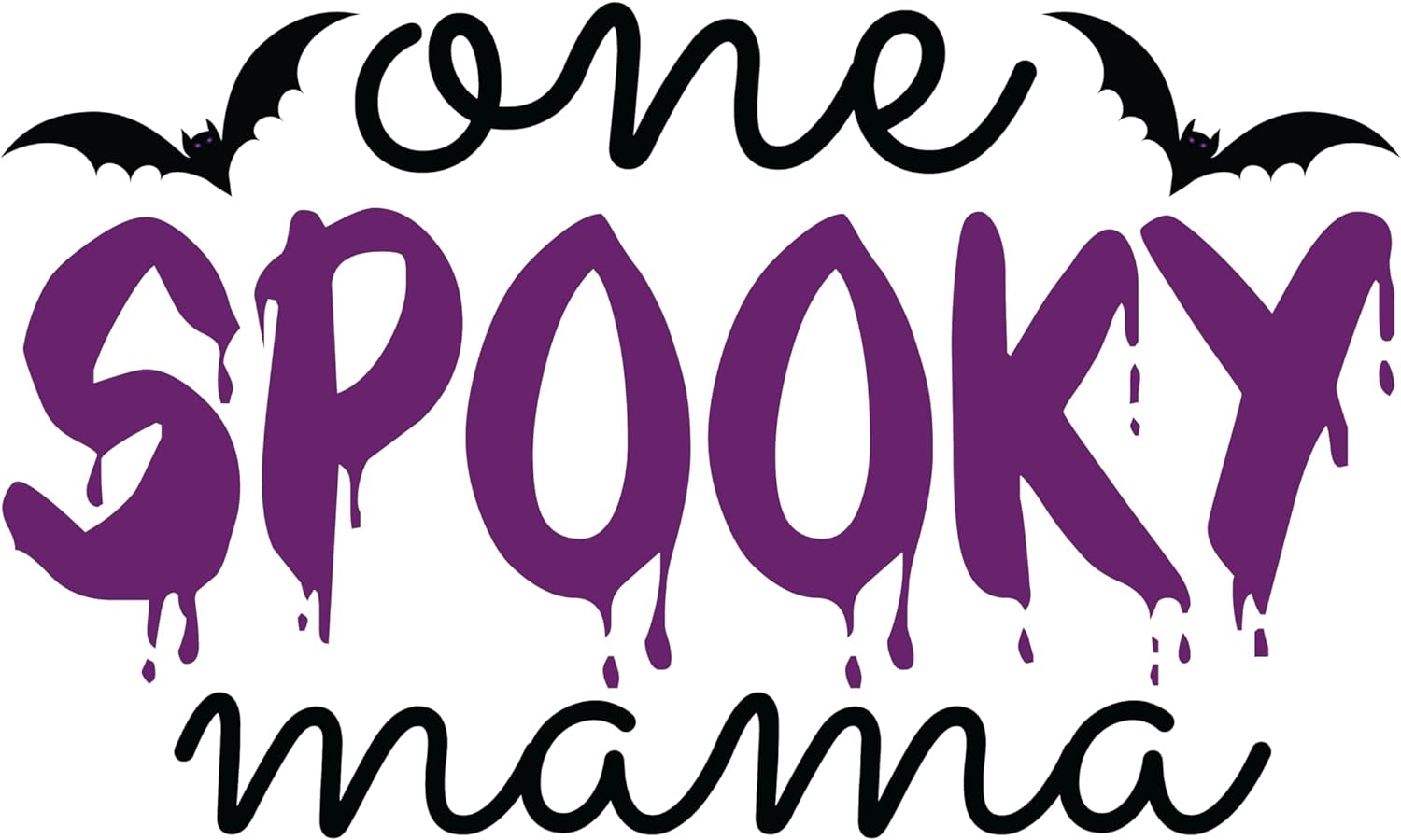Inspirational Quote One Spooky Mama, Wonderful Gift Sticker Motivational Sticker Vinyl Decal Motivation Stickers- 5" Vinyl Sticker Waterproof