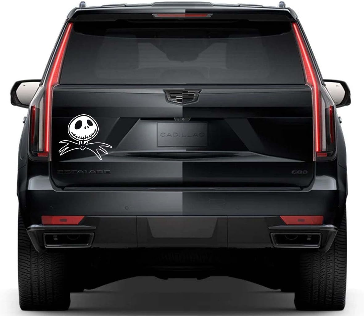 Nightmare Skeleton Window Vinyl Decal Sticker 6" (White), Waterproof Vinyl Decals for Many Purpose Like Cars, Trucks, Laptops, Phones, Windows and More