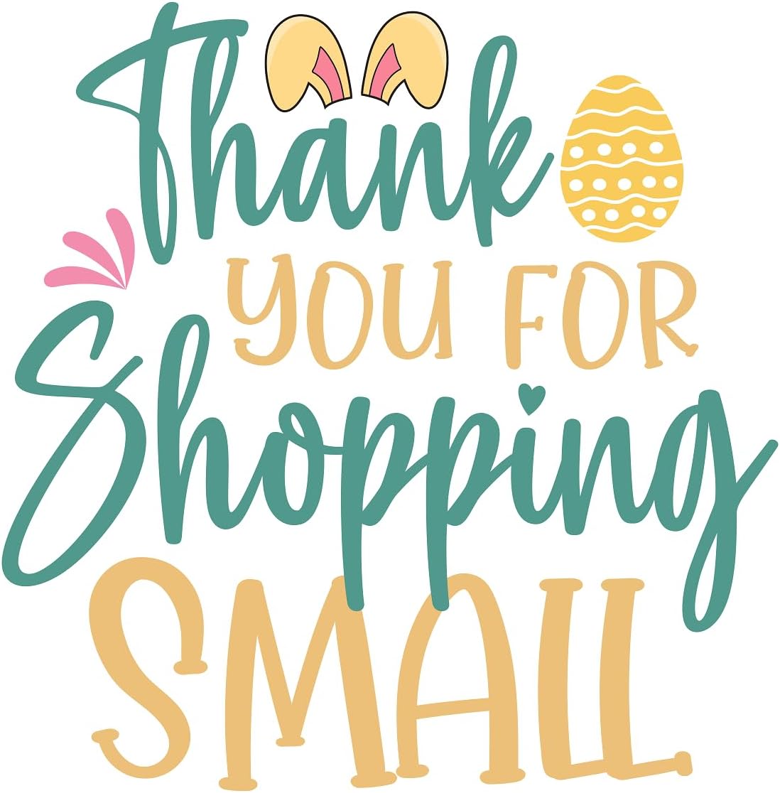 Inspirational Quote "Thank You for Shopping Small" Motivational Sticker Vinyl Decal Motivation Stickers- 5" Vinyl Sticker Waterproof