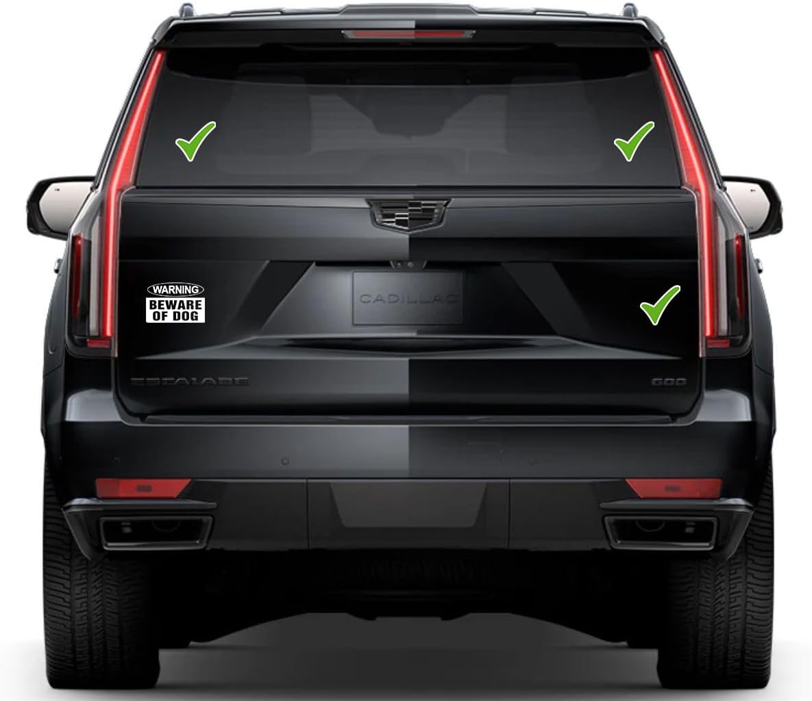 Beware of Dog Window Vinyl Decal Sticker 6" (White), Waterproof Vinyl Decals for Many Purpose Like Cars, Trucks, Laptops, Phones, Windows and More