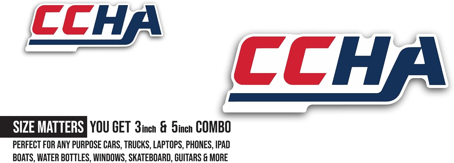 2 (Pieces) 3" and 5" CCH@ Logo Decal Sticker, Waterproof Vinyl Decals for Many Purpose Like Cars, Trucks, Laptops, Phones, Windows and More
