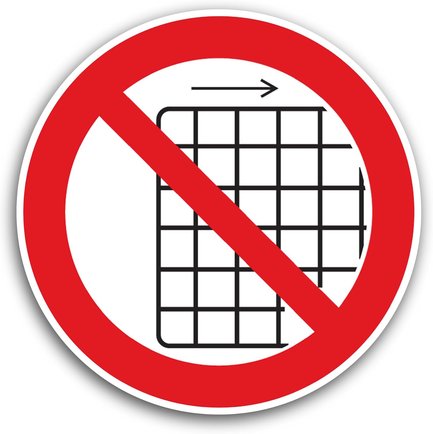 2 (Pieces) 3" and 5" Do Not Operate with Guard Removed Sticker, Waterproof Vinyl Decals for Many Purpose Like Cars, Trucks, Laptops, Phones, Windows and More