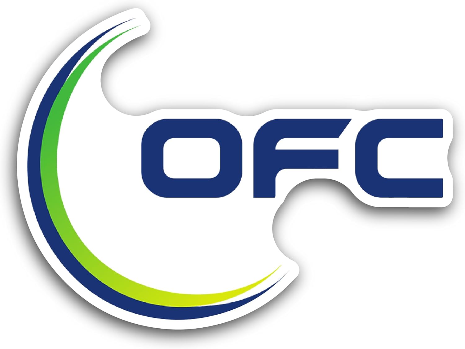 2 (Pieces) 3" and 5" OFCSticker, Waterproof Vinyl Decals for Many Purpose Like Cars, Trucks, Laptops, Phones, Windows and More