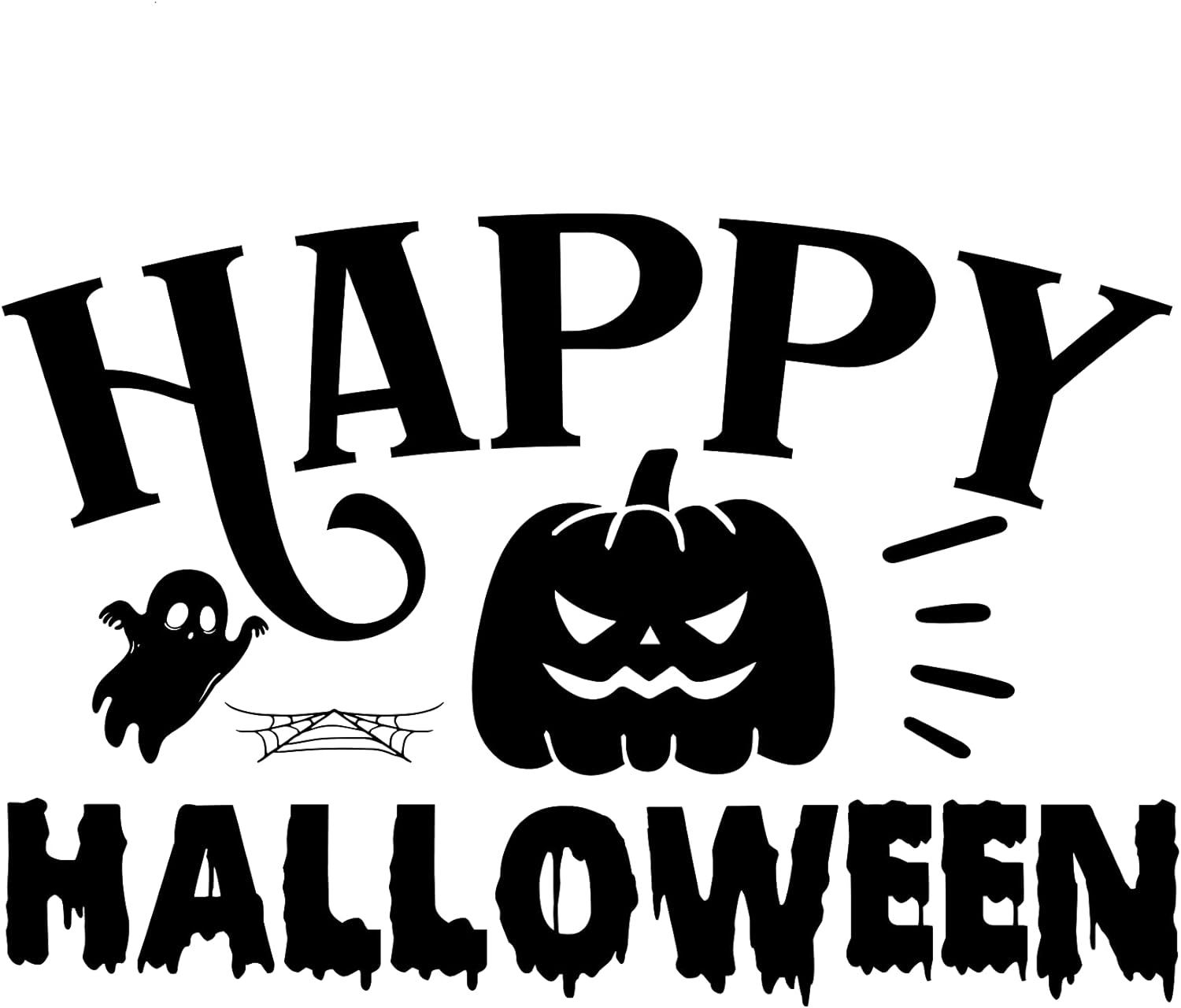 Inspirational Quote Happy Halloween Great Sticker Motivational Sticker Vinyl Decal Motivation Stickers- 5" Vinyl Sticker Waterproof