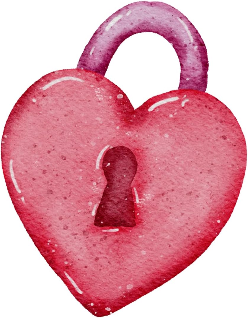 Inspirational Quote Cute Heart Lock Sticker Motivational Sticker Vinyl Decal Motivation Stickers- 5" Vinyl Sticker Waterproof