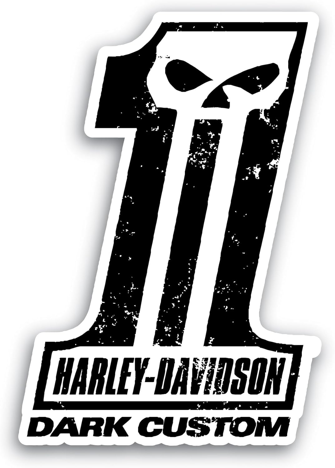 2 (Pieces) 3" and 5" Dark Custom Sticker, Waterproof Vinyl Decals for Many Purpose Like Cars, Trucks, Laptops, Phones, Windows and More