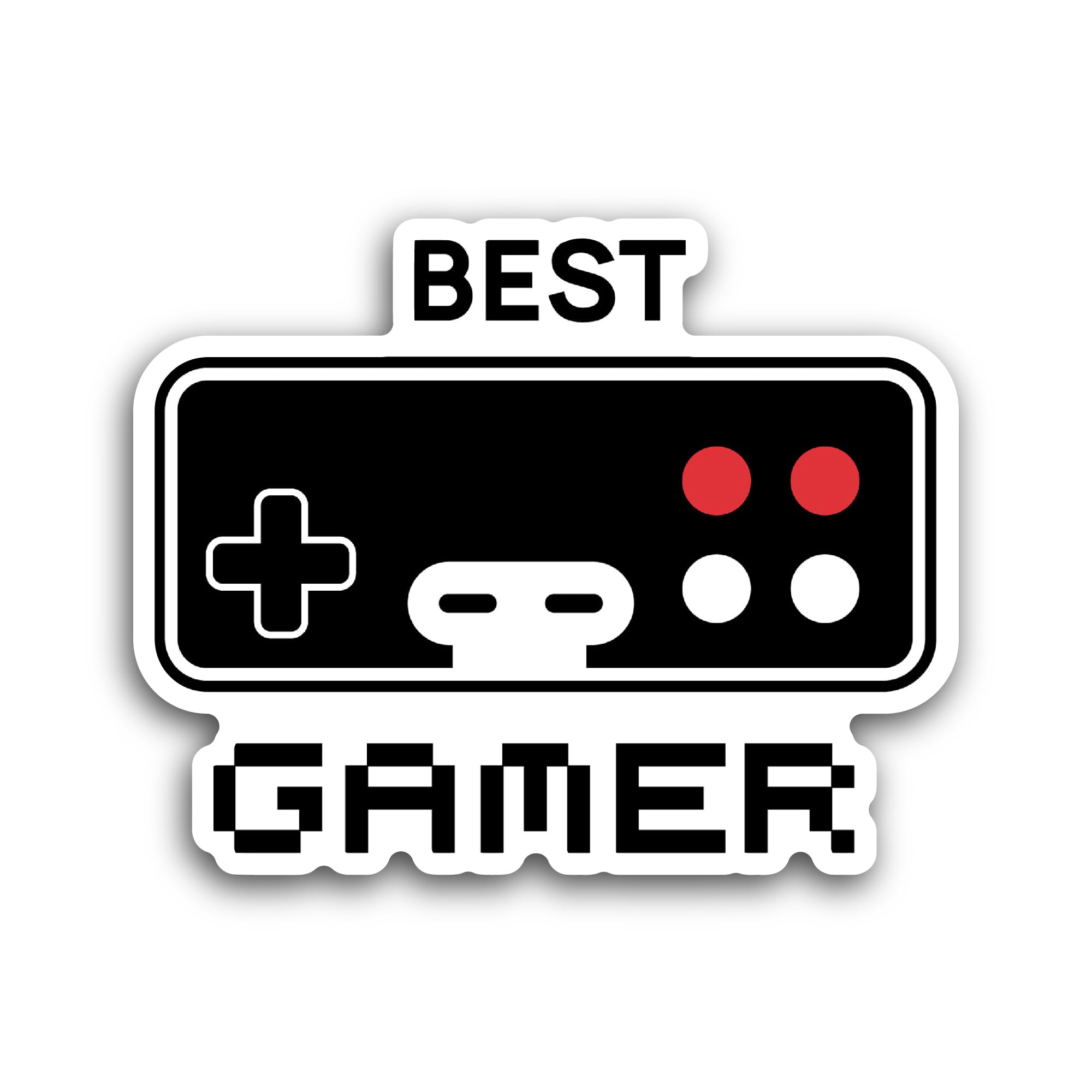 2 (Pieces) 3" and 5" Video Game Sticker, Waterproof Vinyl Decals for Many Purpose Like Cars, Trucks,