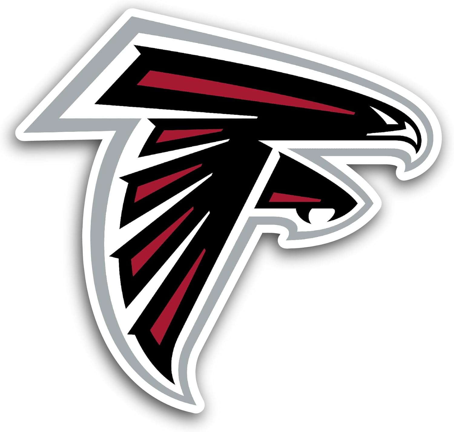 2 (Pieces) 3" and 5" ATL@nta Falcons Decal Sticker, Waterproof Vinyl Decals for Many Purpose Like Cars, Trucks, Laptops, Phones, Windows and More