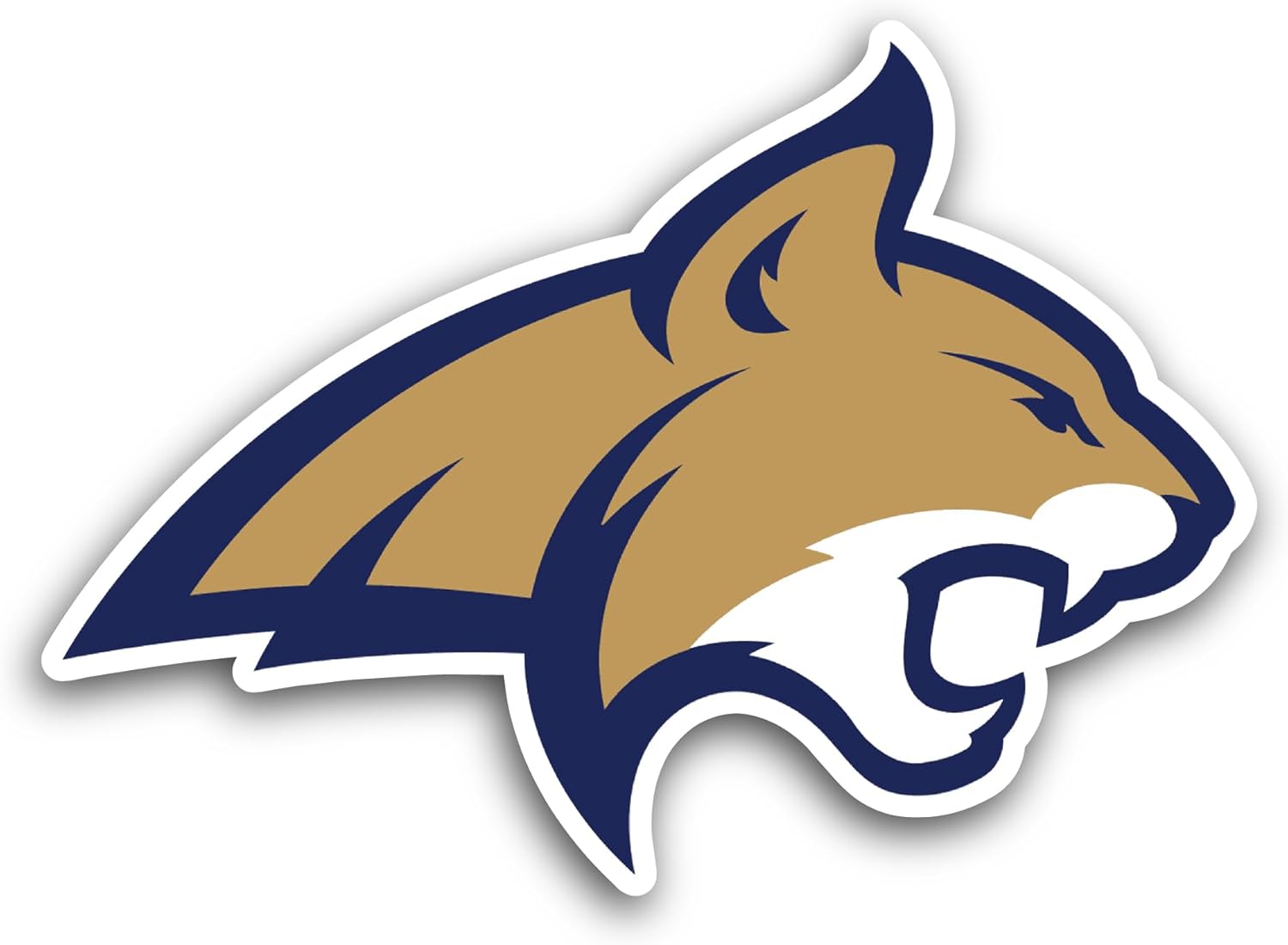 2 (Pieces) 3" and 5" Montana State B0bcats Sticker, Waterproof Vinyl Decals for Many Purpose Like Cars, Trucks, Laptops, Phones, Windows and More