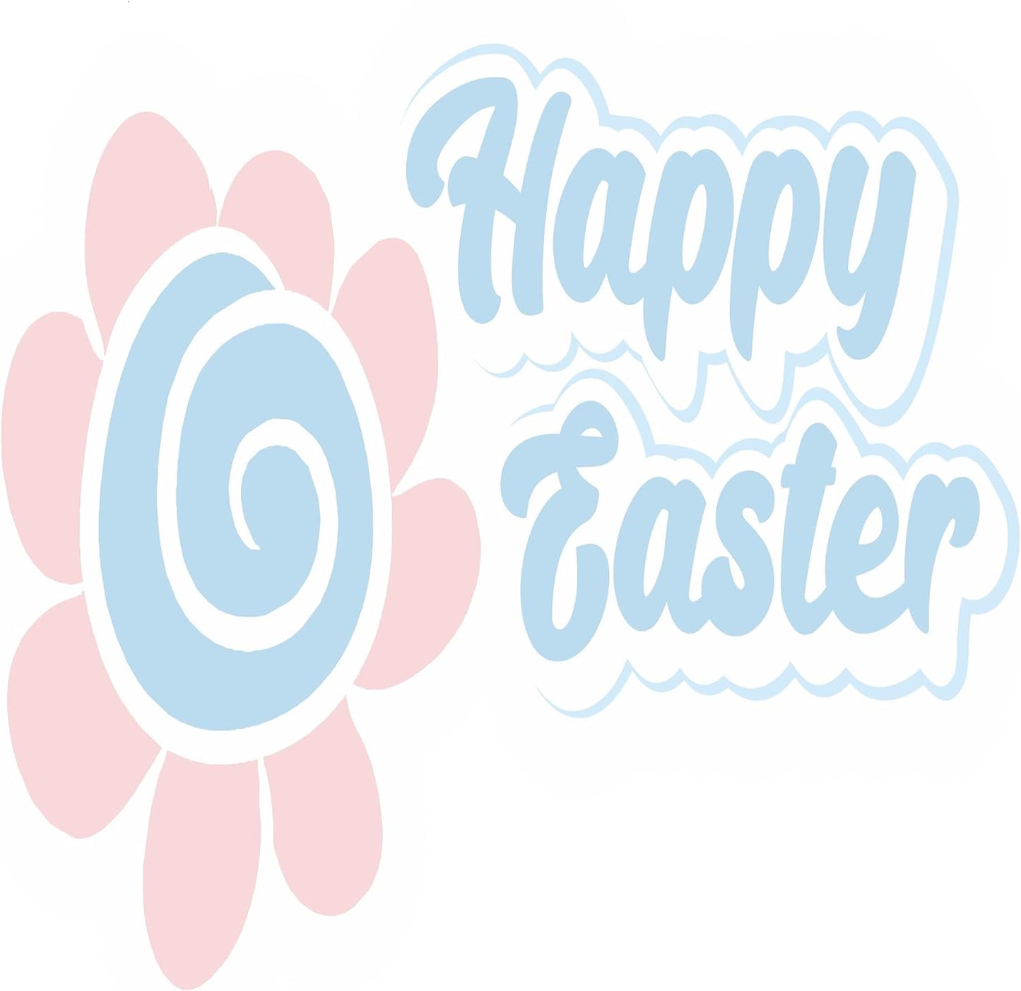 Inspirational Quote "Happy Easter" Motivational Sticker Vinyl Decal Motivation Stickers- 5" Vinyl Sticker Waterproof