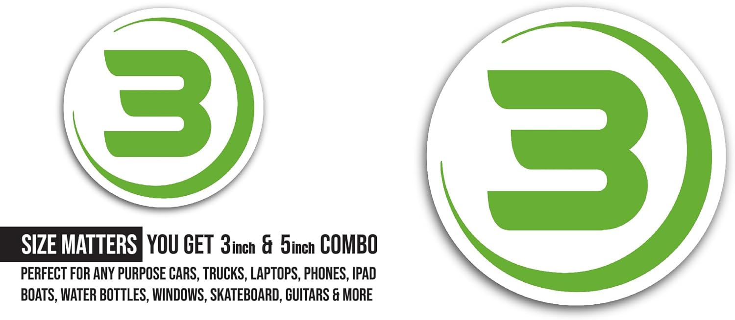 2 (Pieces) 3" and 5" Bn3xt Sticker, Waterproof Vinyl Decals for Many Purpose Like Cars, Trucks, Laptops, Phones, Windows and More