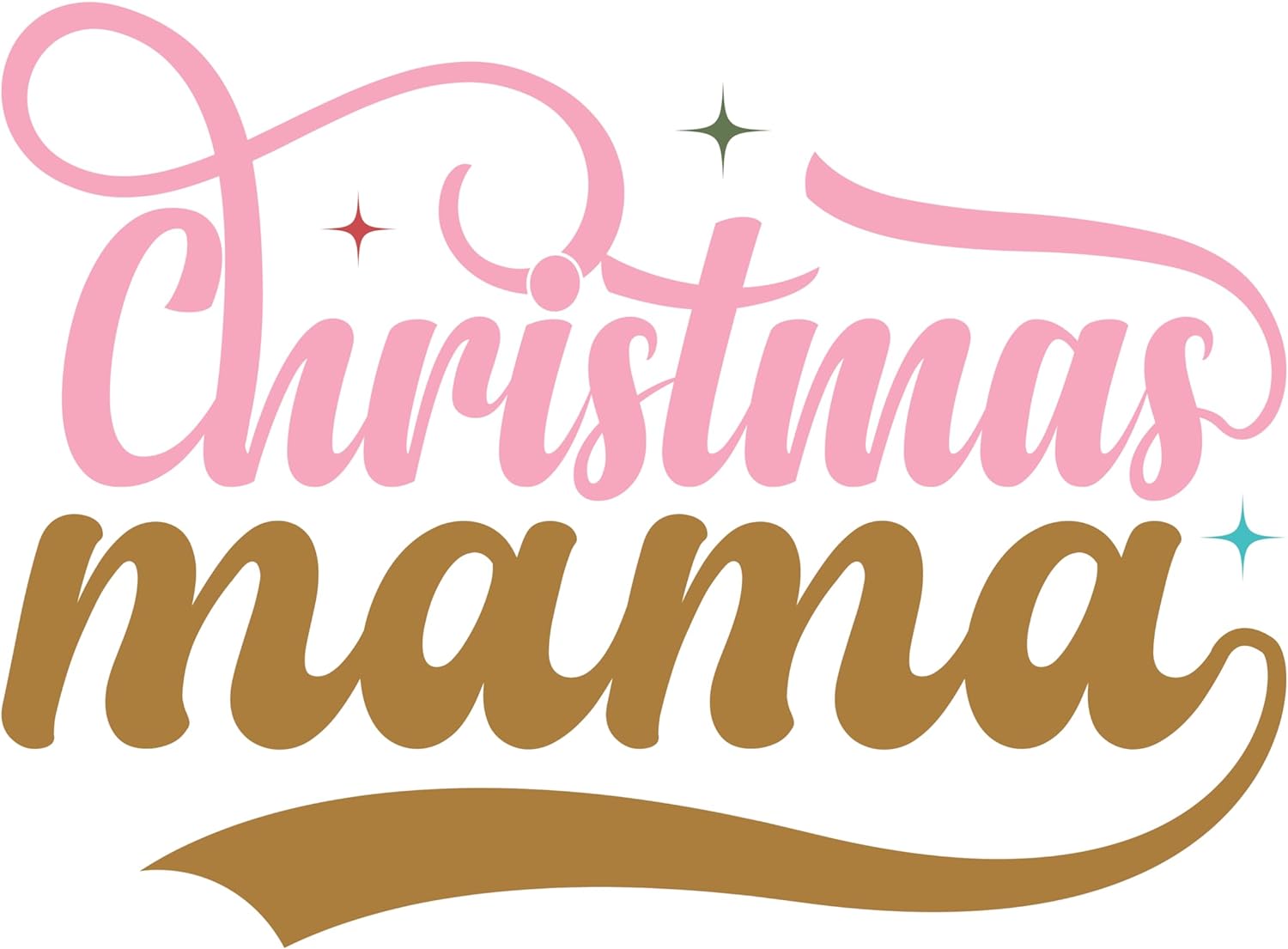 Inspirational Quote Christmas Mama - Motivational Sticker Vinyl Decal Motivation Stickers- 5" Vinyl Sticker Waterproof