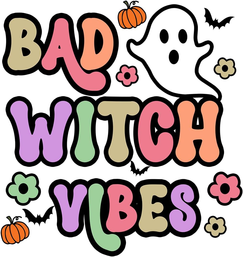 Inspirational Quote Bad Witch Vibes Motivational Sticker Vinyl Decal Motivation Stickers- 5" Vinyl Sticker Waterproof