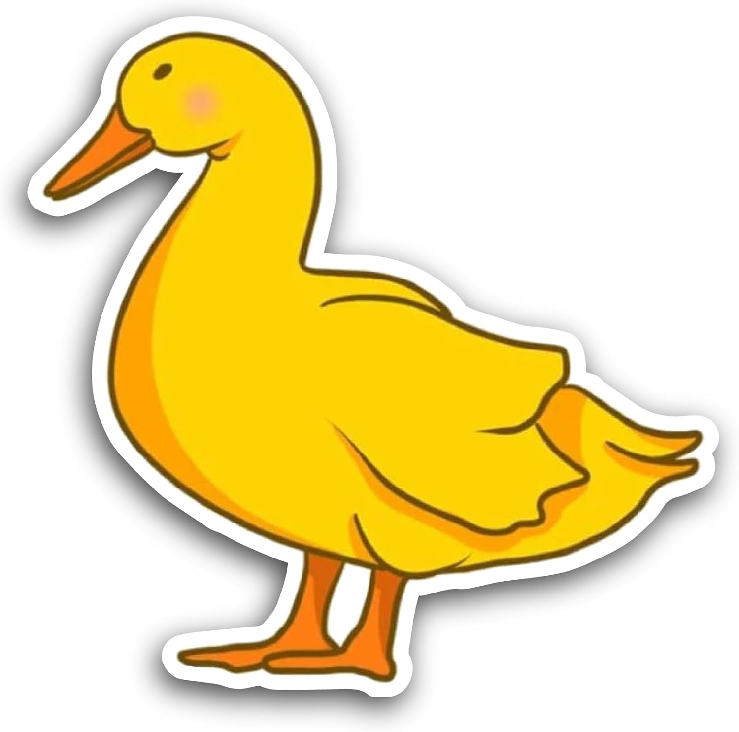 2 (Pieces) 3" and 5" Yellow Duck Sticker, Waterproof Vinyl Decals for Many Purpose Like Cars, Trucks, Laptops, Phones, Windows and More
