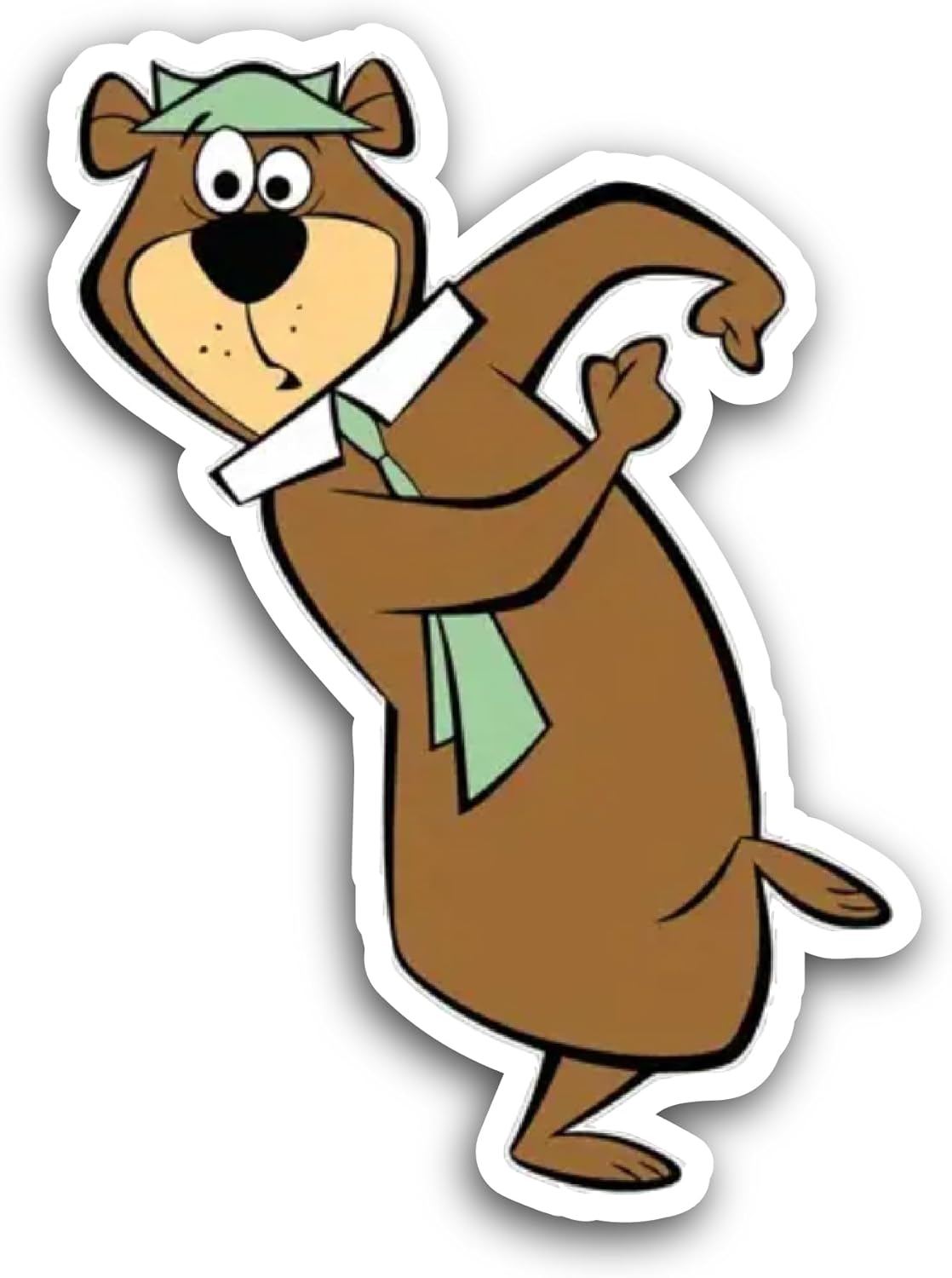 2 (Pieces) 3" and 5" Brown Bear Sticker, Waterproof Vinyl Decals for Many Purpose Like Cars, Trucks, Laptops, Phones, Windows and More