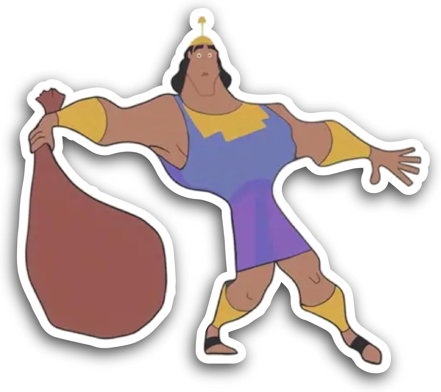 2 (Pieces) 3" and 5" Kr0nk Cartoon Character Sticker, Waterproof Vinyl Decals for Many Purpose Like Cars, Trucks, Laptops, Phones, Windows and More